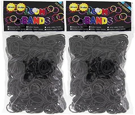 Room band Dedicated rubber select color 1200Piece Clip 48Piece Black