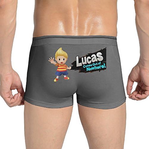 LOVVER94 Men's Lucas Amiibo Underwear Stretch Trunks M Ash