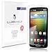ILLUMISHIELD Screen Protector Compatible with LG Lucid 3 (3-Pack) Clear HD Shield Anti-Bubble and Anti-Fingerprint PET Film