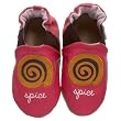 Robeez Soft Soles Sugar And Spice Reversible Pre-Walker Slip On (Infant/Toddler),Lilac/Hot Pink,0-6 Months (1-2 M US Infant)