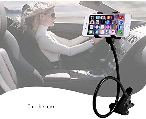 Phone Mount, Lazy Bracket Universal Cell Phone Holder Stand 360 Degree for Smart Mobile Phones, Iphone 6 Plus/6/5s/4, Samsung Galaxy , Most Mobile Cell Phones and Gps(black)