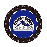 MLB Colorado Rockies Bristle Dart Board With Darts And Flights