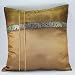 Bronze Thai Elephant Band 18"x18" Decorative Silk Throw Pillow Cover