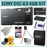 Sony Cybershot DSC-G3 10.1 MP Digital Camera + 4GB Accessory Kit
