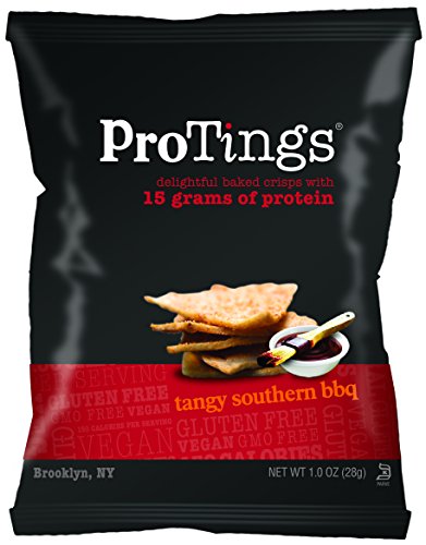 ProTings Protein Chips, Tangy Southern BBQ, 1.00 Ounce (Pack of 24)