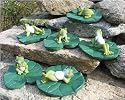 Frogs on Lily Pads (Set of 6)