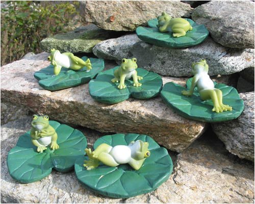 Frogs on Lily Pads (Set of 6)