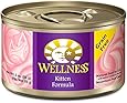 Wellness Complete Health Grain Free Kitten Chicken Natural Wet Canned Cat Food, 3-Ounce Can (Pack of 24)