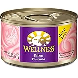 Wellness Complete Health Grain Free Kitten Chicken Natural Wet Canned Cat Food, 3-Ounce Can (Pack of 24)