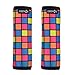 Cosmos 2 Pcs Luggage Handle Wraps Soft Neoprene Grip Handle Cover Detachable Luggage Identifier for Luggage Suitcase Travel Bag Trolley Case Travel Accessories (Puzzle Pattern)