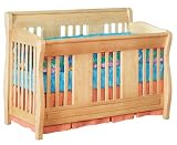 Atlantic Furniture Versailles Convertible Crib, Natural Maple