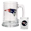New England Patriots Boilermaker Set - Primary Logo NFL Football