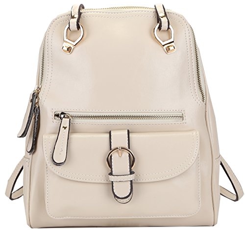 Heshe Women's Vintage Casual Daypack Backpack Zippered Pocket For Girls and Ladies