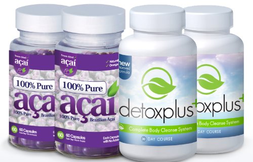 2x Acai Berry Detox Combo Pack - Weight Loss 