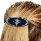 MLB Tampa Bay Rays Ladies Oval Barrette - Navy Blue