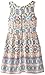 My Michelle Big Girls' Swing Dress with Border Print and Zip Back