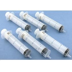 6 Plastic Syringe Liquid Lubricant Measuring Tool 30 ml