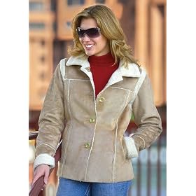 Ladies Guide Gear� Imitation Shearling Jacket Brown by Guide Gear