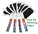 White Chalk/Liquid Markers-4 Pack Plus 8 Chalkboard Labels–Water-Based Pens with Reversible Tips Use On Mirrors, Glass, Metal, or Car Windows – Washable Ink Pens for Kids, Artists, Business Office Use