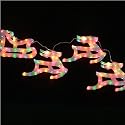 FL-3DSD | 1.5M REINDEER & SLEIGH SILHOUETTE | CHRISTMAS WINDOW LIGHTS | MULTI-COLOUR WITH A 1.5M LEAD LENGTH | DECORATION IDEAS AROUND THE HOME