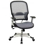 OSP1566C615R - Managerial Mid-back Chair, 27-3/7x27-3/4x45, Black