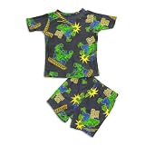 Incredible Hulk by Marvel - Infant And Toddler Boys Short Sleeve Shortie Hulk Pajamas, Navy (Size 18Months)