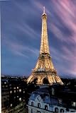 Eiffel Tower (At Dusk) Art Poster Print - 24x36