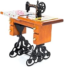E-TING Cute Mini Vintage Sewing Machine Furniture Toys For Barbie Dollhouse