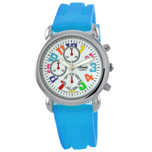 Breda Women's 8133_blue "Sophie" Colorful Dial Jelly Watch
