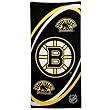 Boston Bruins Black Swirl Beach Towel