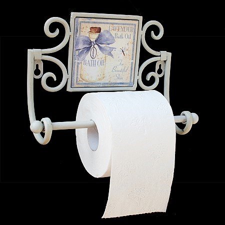 XXL TOILETTENPAPIERHALTER LAVENDEL WC-ROLLENHALTER