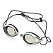 Anti-Fog Racing Swimming Goggles - by Proswims Gray Lens with Quick Adjustable Elastic Bungee Strap, Hard Case and Bonus Swim Goggles Microfiber Cleaning Cloth