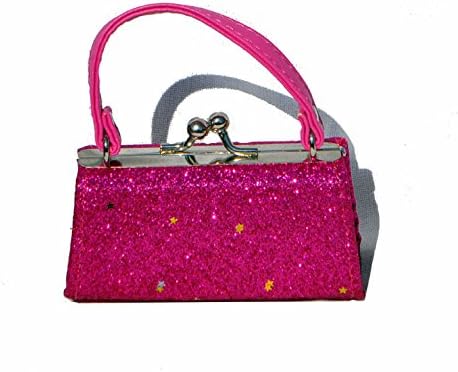 Miniature Fairy Garden Glittery Lipstick Purse, Color Options, Gold
