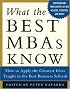 What the Best MBAs Know