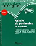 Adjoint du patrimoine de 1re classe 2010-2011 - Cat�gorie C - Edition 2010-2011