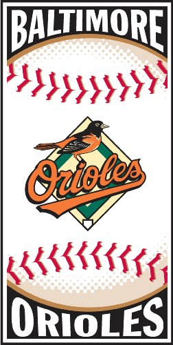 Baltimore Orioles Centerfield Beach Towel 30 x 60