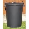 110 Litre Black Bin/Refuse Bin With Lockable Lid (made in the uk)
