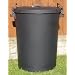 110 Litre Black Bin/Refuse Bin With Lockable Lid (made in the uk)