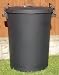 110 Litre Black Bin/Refuse Bin With Lockable Lid (made in the uk)