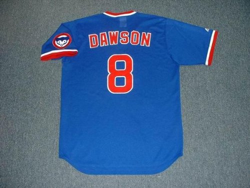 ANDRE DAWSON Chicago Cubs 1987 Majestic Cooperstown Throwback Jersey, Large