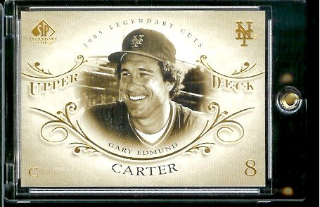2005 Upper Deck Legendary Cuts # 28 Gary Carter New York Mets Baseball Card