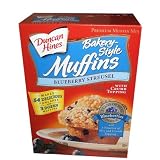 Duncan Hines Bakery Style Blueberry Streusel Muffin Mix with Crumb Topping Three 23.6 Ounce Pouches