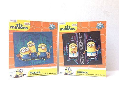 2015 New Minions Puzzle 48pcs 2 Sets