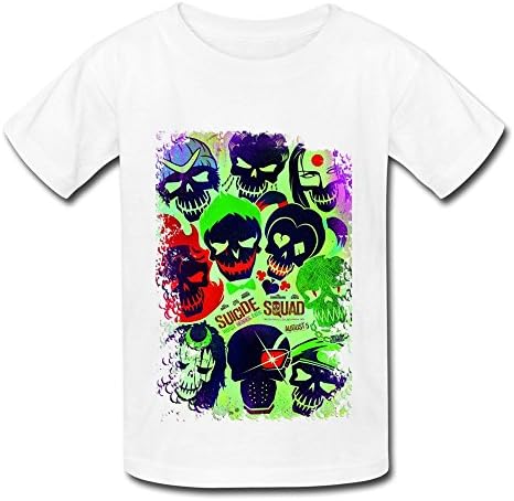 Suicide Squad 2016 T Shirt For Big Youth' White