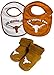 NCAA Texas Longhorns Infant Booties and 2 Pack Bib Set