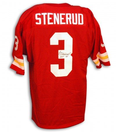 Jan Stenerud Autographed/Hand Signed Red Jersey