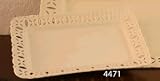 REGAL CREAM RECTANGULAR TRAY - REGAL CREAM 12 PORCELAIN RECTANGULAR TRAY