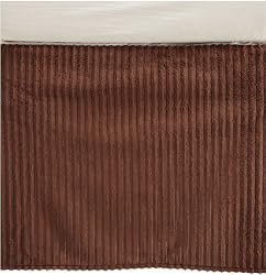 Carters Everyday Easy Velour Dust Ruffle, Chocolate