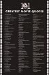 101 Greatest Movie Quotes (List) Art Poster Print - 24" X 36"