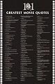 Movie Quotes Movies Poster Print, 24x36